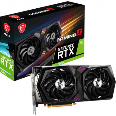 新品MSI RTX 3060 12GB OC MSI VGA GeForce RTX 3060 Gaming X (OC) 12GB 192Bit GDDR6 Fiyatı