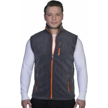 Genius Store Erkek Polar Yelek  Spor Outdoor Yelek Renkli Tam