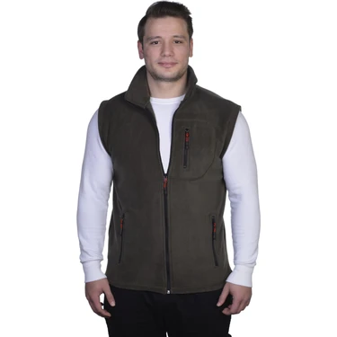 Genius Store Erkek Polar Yelek  Spor Outdoor Yelek Renkli Tam