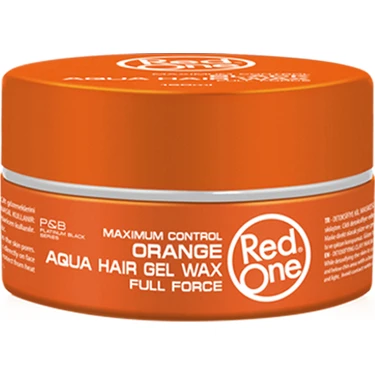 Redone Aqua Wax Turuncu Saç Şekillendirici Jel 150 ml – Su Bazlı, Günlük Kullanıma Uygun, Maksimum
