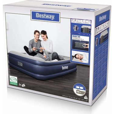 Bestway Sisme Yatak Cift Kisilik Kendinden Pompali 46cm 3 Fiyati