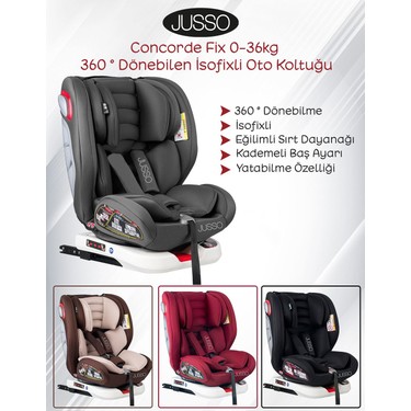 Jusso Concorde Fix 0 36kg 360 Donebilen Isofixli Oto Fiyati Jusso Concorde Fix 0 36kg 360 Donebilen Isofixli Oto Fiyati