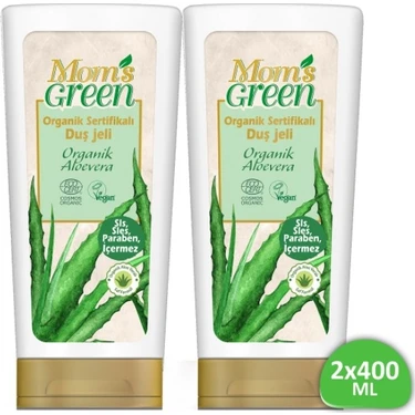 Mom's Green 2'li Set   Duş Jeli - Organik Aloeveralı 400+400