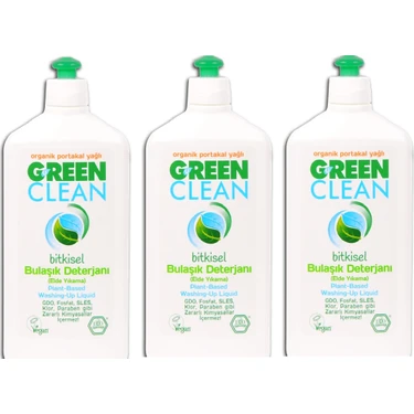 Green Clean Bitkisel Green Clean Elde Yıkama Bulaşık Deterjanı 730 ml 3