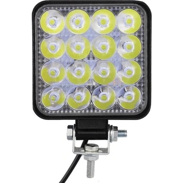 Ars Arsvision 16 LED Kare (1 Adet) Off Road Iş Makinası Çalışma Lambası Sis