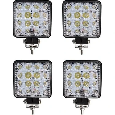 Hubstein Arsvision 16 LED Kare (4 Adet) Off Road Iş Makinası Çalışma Lambası Sis