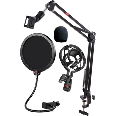 Lastvoice Nb39PSMX Mikrofon Standı Shock Mount Pop Filter Sünger