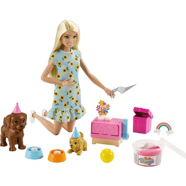 Barbie Bebek Ve Kopek Partisi Oyun Seti 3 7 Yas Arasi Kizlar Fiyati