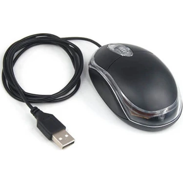Wozlo WZ-800 Optik USB Mouse Kırmızı Işıklı Mini USB