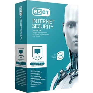 ESET Internet Security 10 Cihaz, 1 Yıl - Dijital