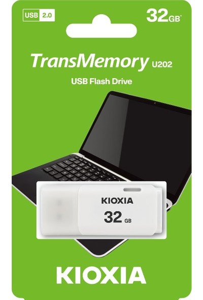 Kioxia 32GB U202 USB 2.0 Bellek (LU202W032GG4)