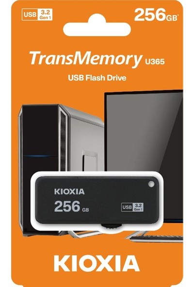 Kioxia 256GB U365 USB 3.2 Gen-1 150MB/sn Bellek (LU365K256GG4)