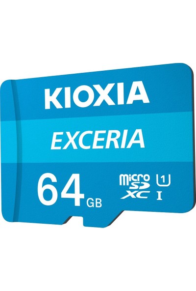 Kioxia 64GB Exceria Micro SDXC UHS-1 C10 100MB/sn Hafıza Kartı (LMEX1L064GG2)