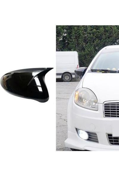 Araba Alışveriş Fiat Tuning Linea 2007-2015 Piano Black Batman Yarasa Ayna Kapağı