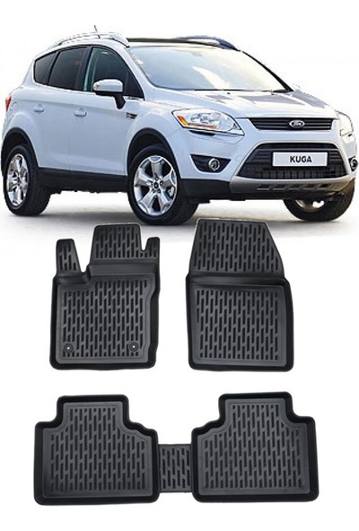 Araba Alışveriş Ford Aksesuar Kuga 2008-2012 3D X-Mat Havuzlu Paspas