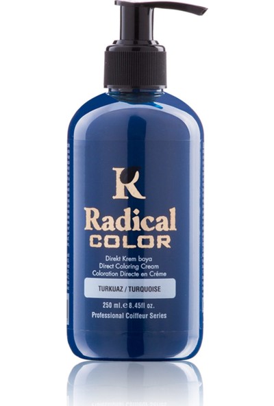 Radical Color Turkuaz Amonyaksız Su Bazlı Saç Boyası 250ml 2SET