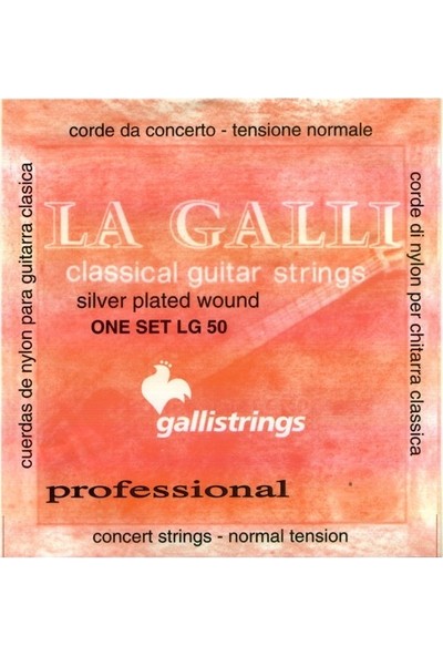 Galli Lg-50 Klasik Gitar Teli Normal Tension