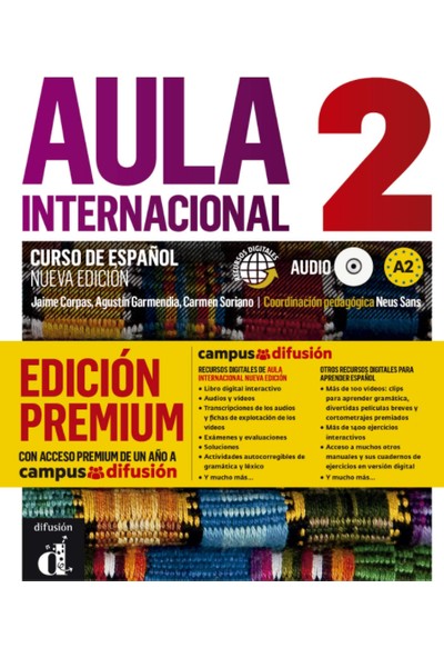 Spanish Aula Internacional Nueva Edicion Ispanyolca Eğitim 2+ Mp3 CD