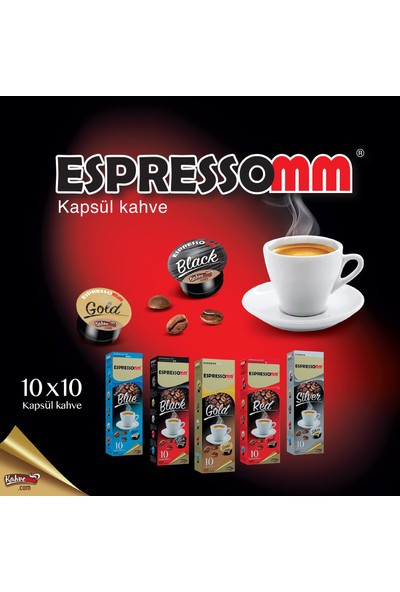 ESPRESSOMM Espressomm® Karışık Kapsül Kahve (100 Adet) - Tchıbo Cafissimo® Uyumlu*