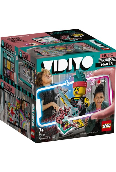 LEGO® VIDIYO™ Punk Pirate BeatBox 43103 Yapım Seti (73 Parça) - Çocuklar için Kendi Müzik Video Kliplerini Oluşturabilecekleri, Artırılmış Gerçeklik Özellikli Oyuncak