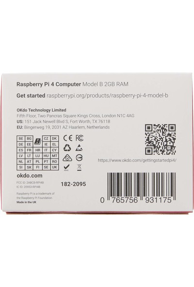 Raspberry Pi 4 Model B 2019 Quad Core 64 Bit Wifi Bluetooth 1GB (Yurt Dışından)