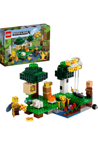 LEGO® Minecraft™ Arı Çiftliği 21165 Arıcı, Harika Arı ve Koyun Figürleri İçeren Minecraft Aksiyon Oyuncağı (238 Parça)