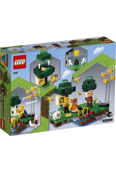 LEGO® Minecraft™ Arı Çiftliği 21165 Arıcı, Harika Arı ve Koyun Figürleri İçeren Minecraft Aksiyon Oyuncağı (238 Parça)