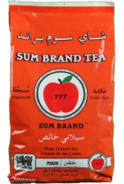 777 Sumbrand Pekoe Şeffaf Poşet Kaçak Ithal Siyah Çay 250 gr