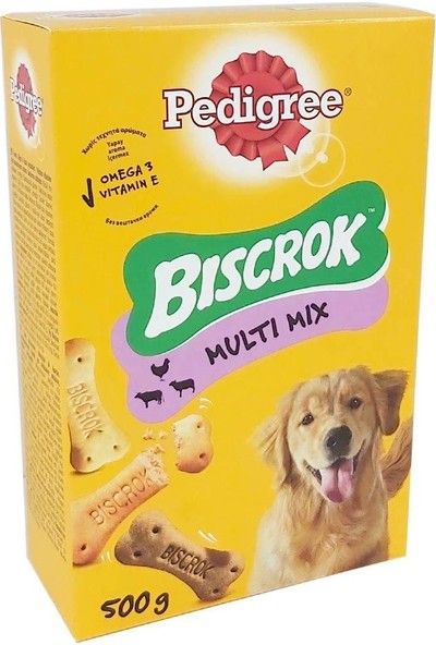 Pedigree Biscrok Multi Mix Köpek Ödül Bisküvisi 500 gr