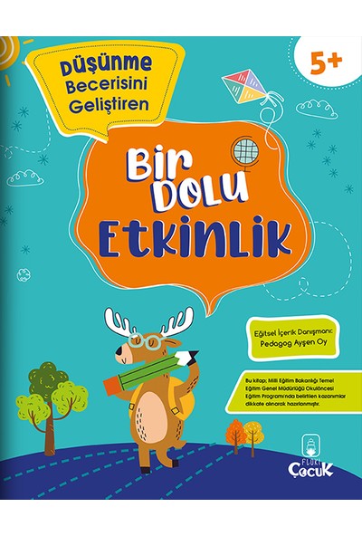 Floki Çocuk 5+ Yaş Bilişsel Gelişimi Destekleyici “Bir Dolu Etkinlik” Eğitici, Eğlenceli Okul Öncesi Set 5 Kitap