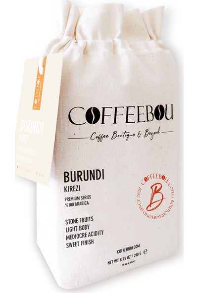 Coffeebou Burundi Kirezi Çekirdek Filtre Kahve 250 gr Aeropress