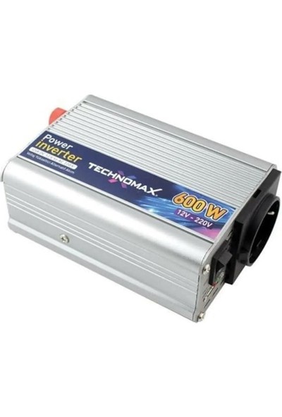Technomax 600W 12V Çevirici Invertör Araç Elektirik Çeviricisi