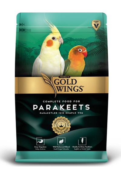 Gold Wings Premium Paraket Sultan Cennet Papağanı Yemi 1kg