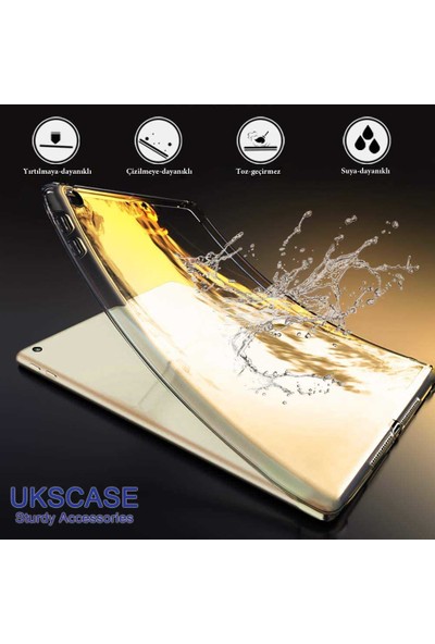 UKS Case Huawei Matepad T10S 10.1'' Şeffaf Silikon Kılıf Şeffaf