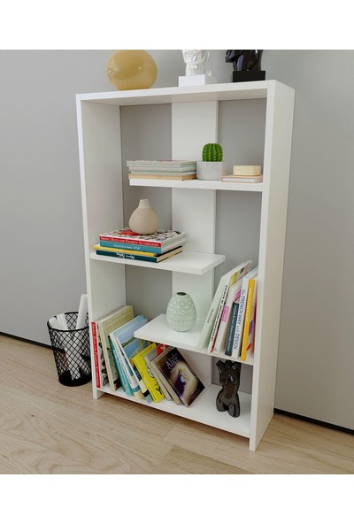 YÇ Dekor Kitaplık Dekoratif 4 Raflı Kitaplık