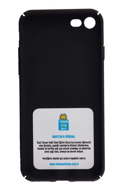 Tohum Otizm Vakfı Mustafa Birdal Tasarımı Apple İphone 7 Siyah