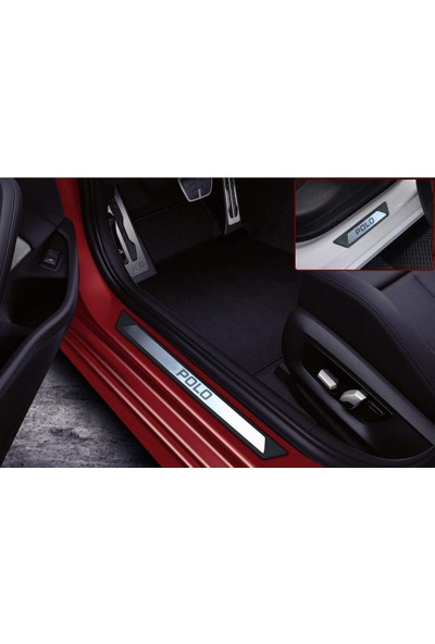 KromGaraj Volkswagen Polo Mk6 Krom Kapı Eşik Koruması 2017 Üzeri 4 Parça