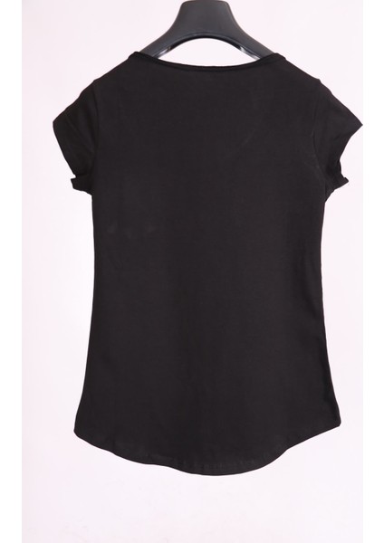 Siyah Beyaz Bisiklet Yaka Cep Detaylı Yarım Kollu Slim Fit Pamuk 2'li Paket T-Shirt fırsatları