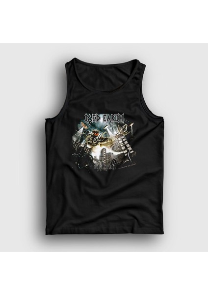 Unisex Siyah Dystopia Iced Earth Atlet