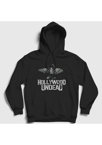 Unisex Siyah Empire Hollywood Undead Kapüşonlu Sweatshirt