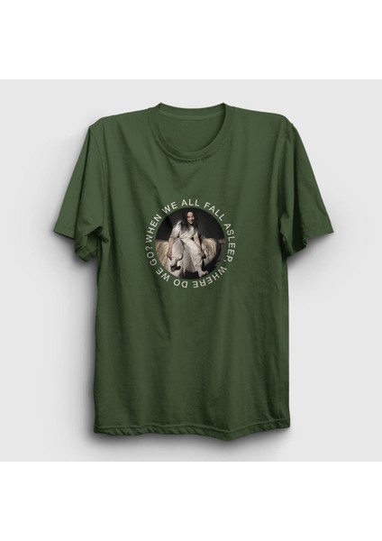 Unisex Haki Asleep V2 Billie Eilish T-Shirt