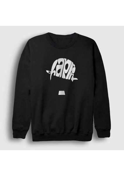 Unisex Siyah Hat Charlie Chaplin Sweatshirt