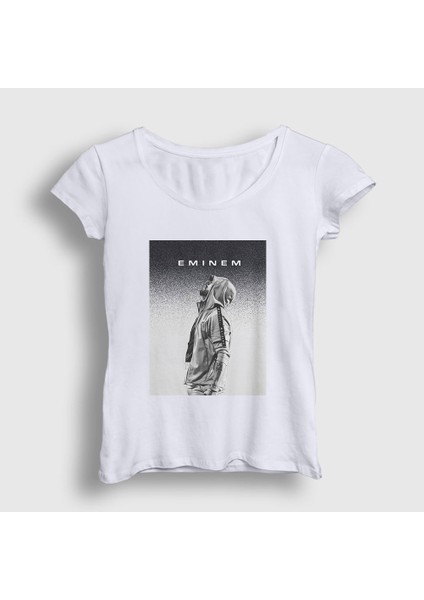 Kadın Beyaz Sky Eminem T-Shirt