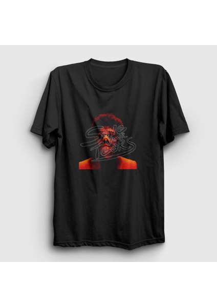 Unisex Siyah Tears The Weeknd T-Shirt