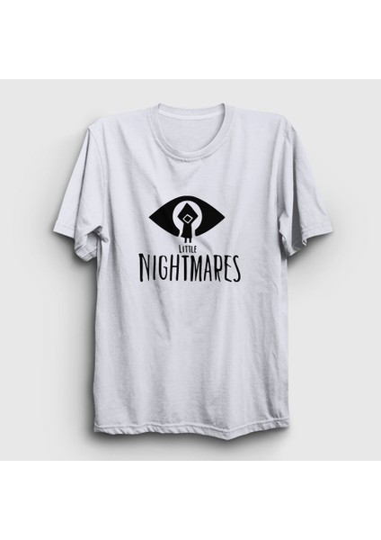 Unisex Beyaz Logo Little Nightmares T-Shirt