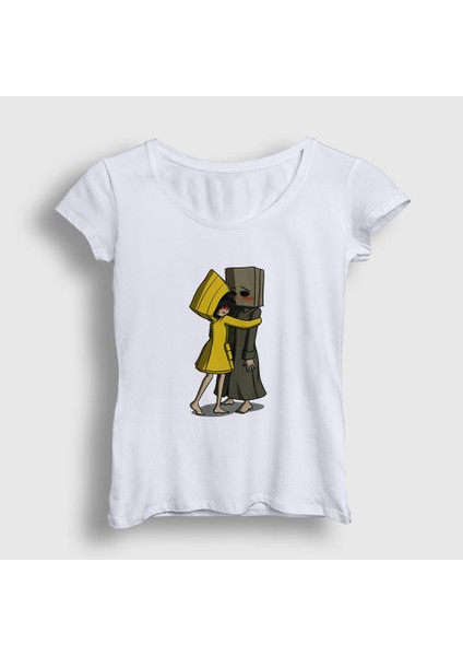 Kadın Beyaz Hug Little Nightmares T-Shirt