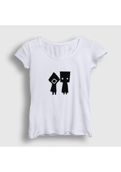 Kadın Beyaz Six And Mono Little Nightmares T-Shirt
