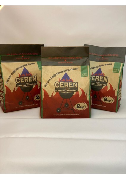 Meşe Mangal Kömürü 2 kg x 3 Adet (Çıra,odun,eldiven ve Islak Mendil) Hediyeli fiyatları