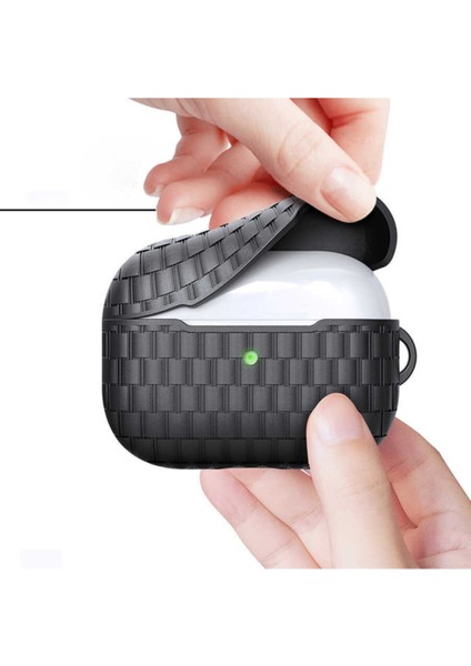 Apple Airpods Pro Uyumlu Örgülü Silikon Kılıf