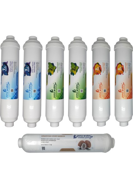 Tüm Kapalı Kasa Su Arıtma Cihazlarına Uygun 7 Li Filtre Set